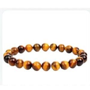 Yellow Tigers Eye Beaded Bracelet 6mm NWT (MJW010)